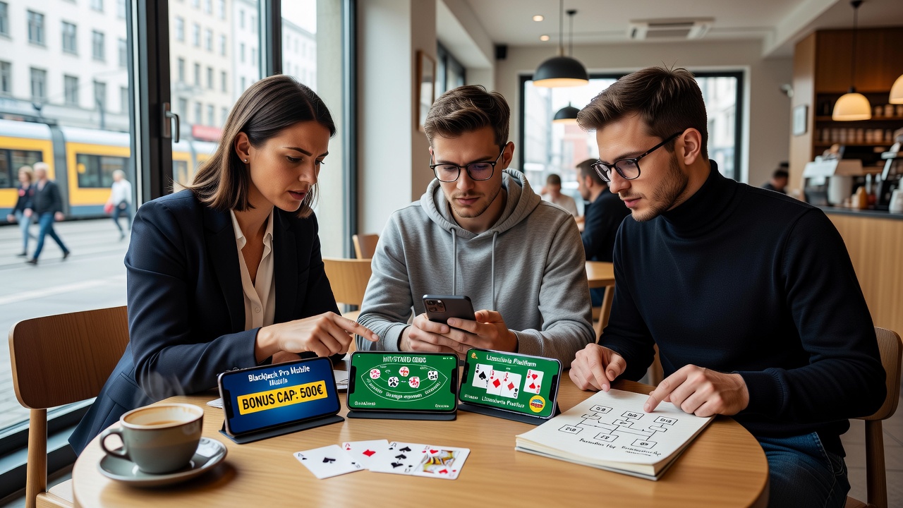 Mobile Blackjack-Session mit Fokus auf angepasste Taktiken unter Bonusbeschränkungen